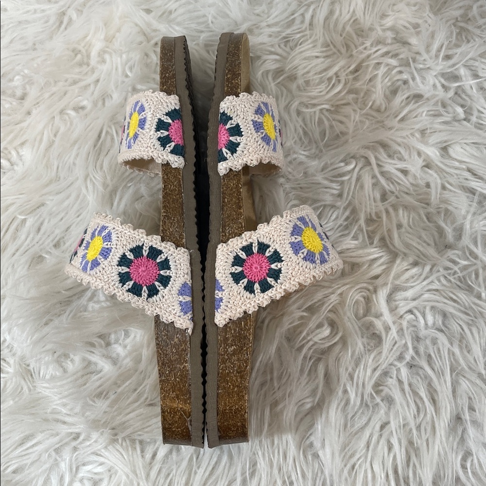 UNIONBAY Monica Ivory Crochet Slip-On Slide Sandals Size 11 NEW - Picture 9 of 14